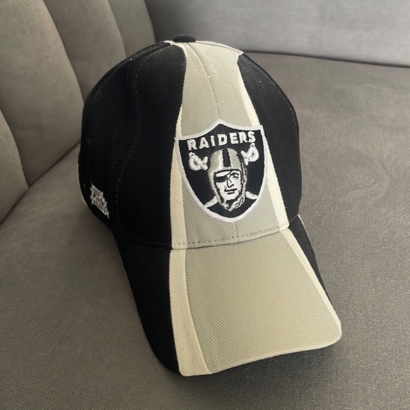 NFL Other - NFL Raiders Black Gray Adjustable Hat Cap Embroidered